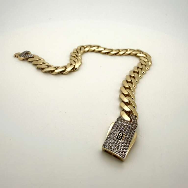 bracelet bracelet monaci w/zirc S 14k zirc B Size size7.7/7.8mm Weight 8.4gr