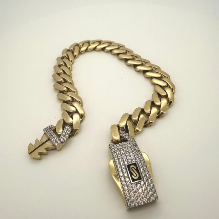 bracelet bracelet monaci w/zirc S 10k zirc W Size size7.5/9mm Weight 11.25gr