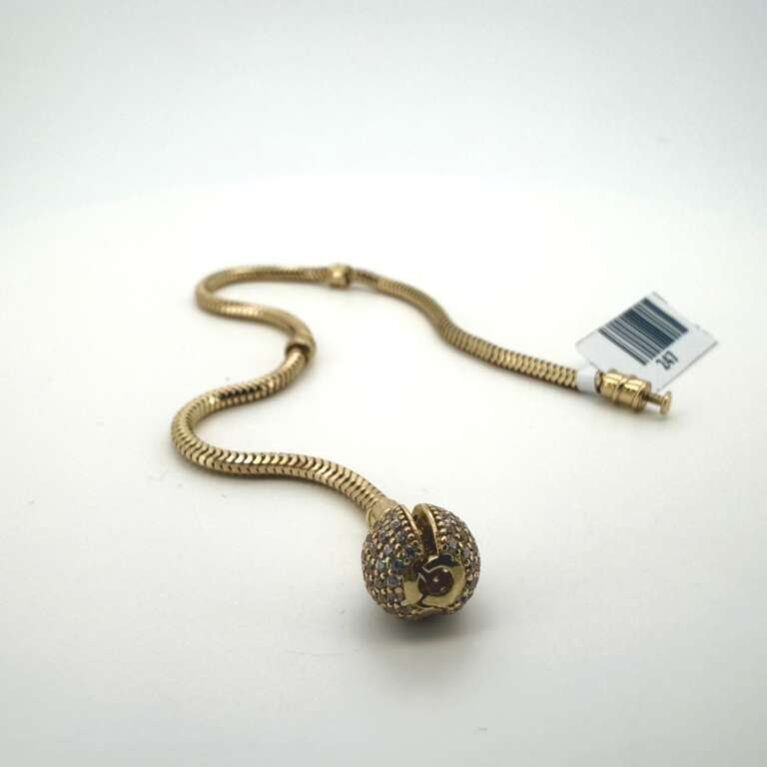 pulse pandora without charms 10k zirc B Size size7.5/2.4mm Weight 6.5gr