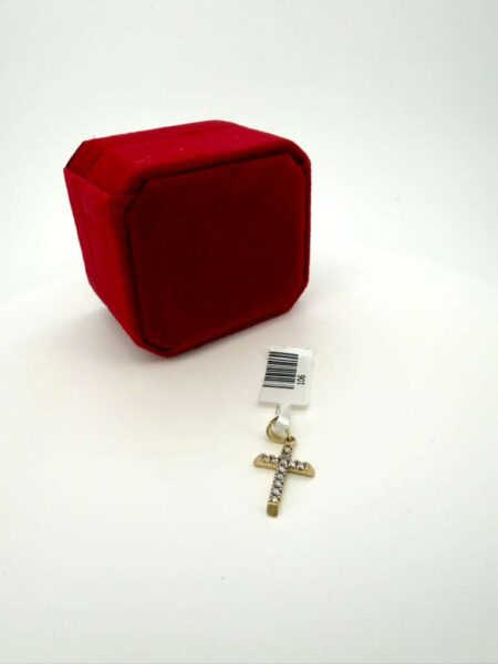 pendant crucifix 10k zirc W Weight 0.85gr