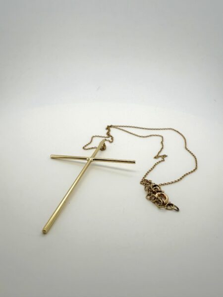 chain /pendant crucifix 10k Size size17/1mm Weight 3.2gr