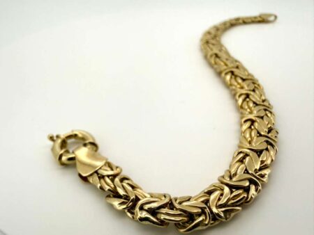bracelet Byzantine 10k Size sz 7.5/6-10mm Weight 10.75gr