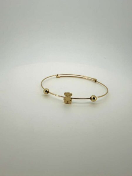 pulse teddy bear 14k Size sz Adj/6-8.5mm Weight 3.7gr