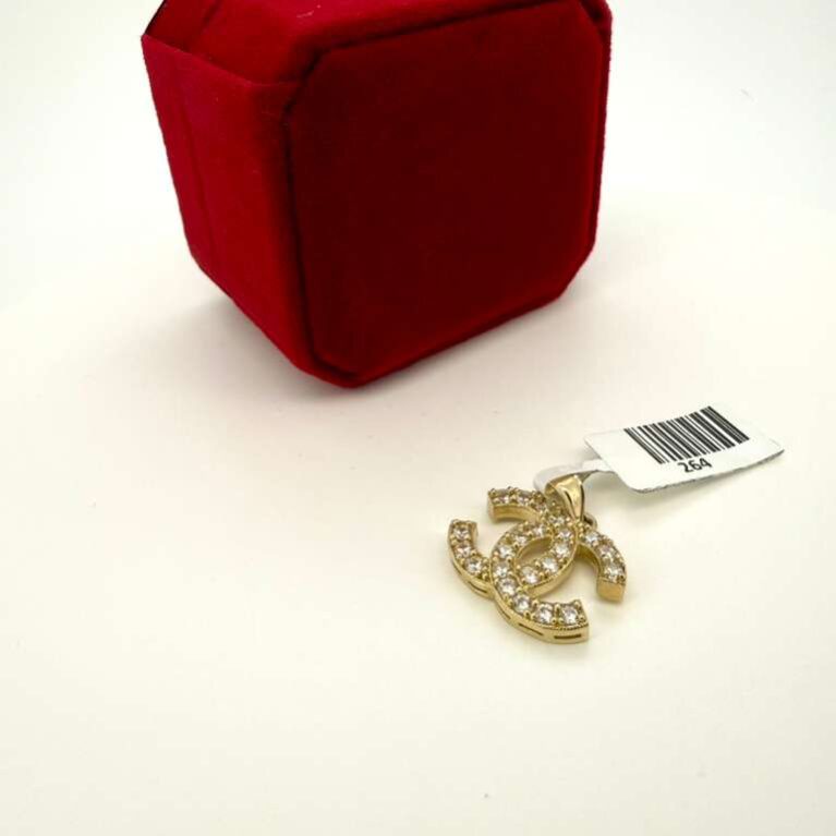 pendant CC w/zirc 10k zirc W Weight 2.65gr