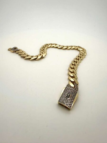 bracelet bracelet monaci w/zirc S 14k zirc B Size size7.7/7.8mm Weight 8.15gr