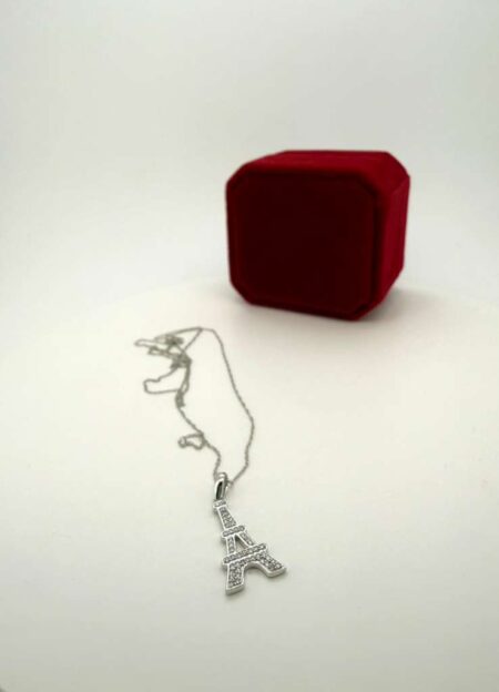 chain/pendantdiam eiffel tower /diam 10k diam Size size18/1mm Weight 0.15ctw