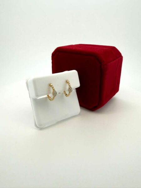 Earring/Diamond hoops 10k diam Weight 0.08ctw