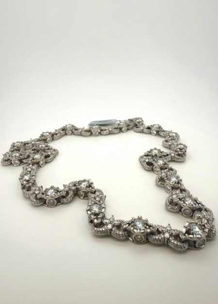 necklace necklace eyes /infiniti silver 925 moissanite Size sz20/8mm Weight 35.64ctw VVS D