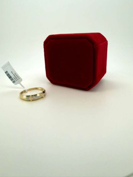 Diamond Ring mens band 10k diamante Size size10 Weight 0.08ctw