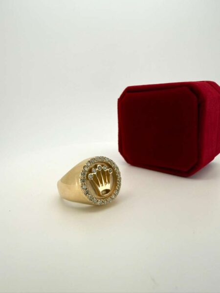 Ring/diam Rolex crown 10k diamon Size size 9.75 Weight 23.8gr