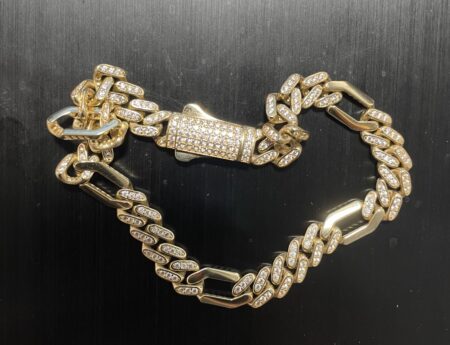 bracelet figaro esl. zirc. 14k zircW Size size8/6.7mm Weight 13.3gr