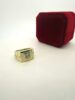 Ring square w/stone 10k zirc W Size size10.5 Weight 4.35gr