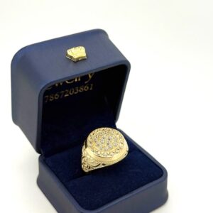 Ring Rosette Ring 10k zircw Size size 11 Weight 5.8gr