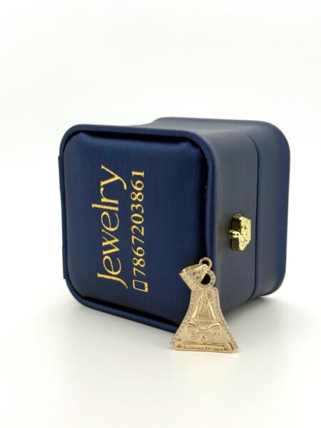 chain /pendant Virgin of Charity Pendant 10k Weight 1.7gr