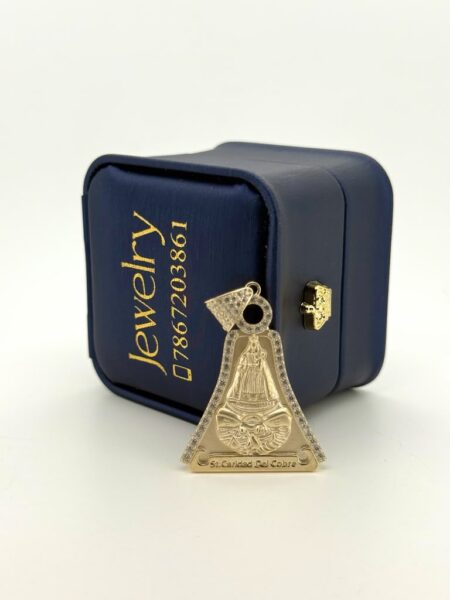 chain /pendant Virgin of Charity Pendant 10k Weight 4.6gr