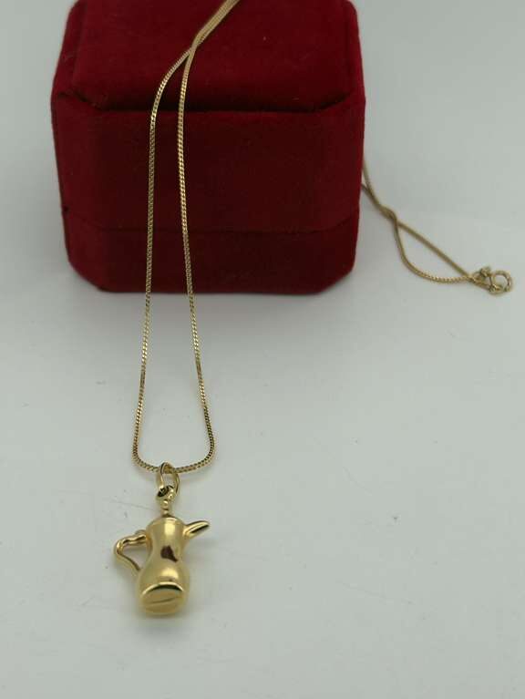 chain and pendat chain and pendat 18k Size size18/1mm Weight 3.9gr