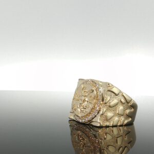 Ring centenary 10k zirc W size10.5 10.85gr