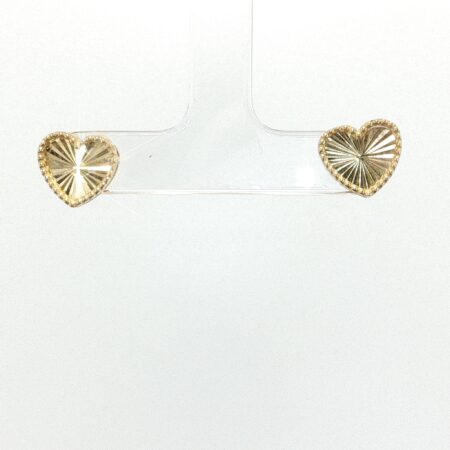 earrins heart 10k Weight 1.5gr