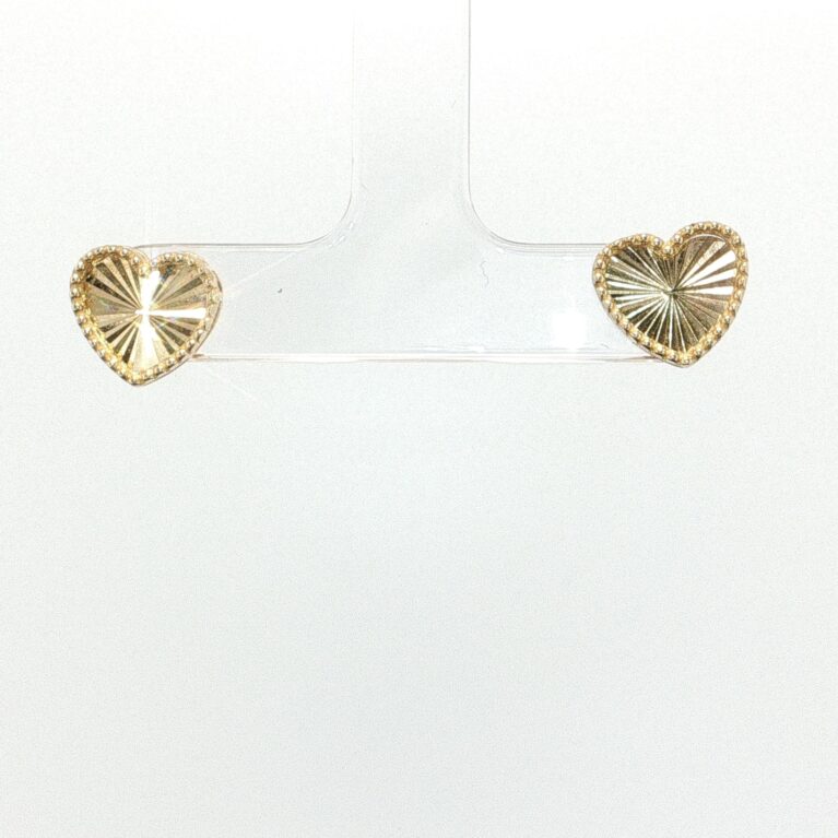 earrins heart 10k Weight 1.5gr