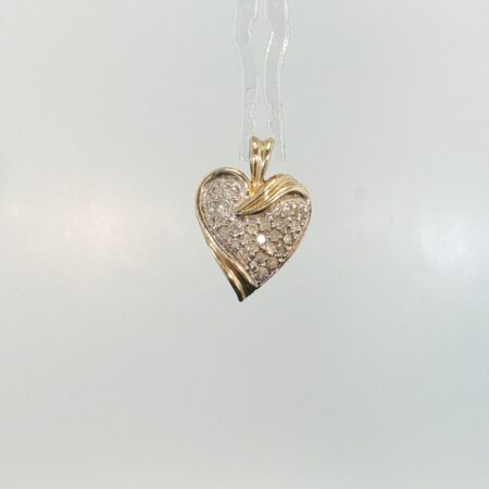 pendant/diam heart w/diam 10k diam 2.gr