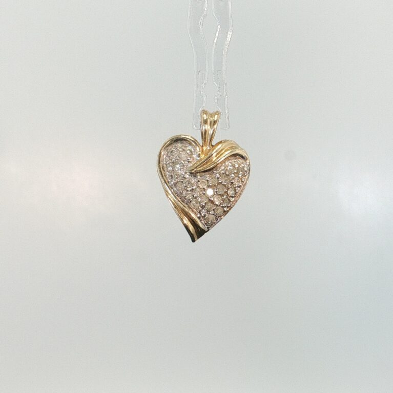 pendant/diam heart w/diam 10k diam 2.gr