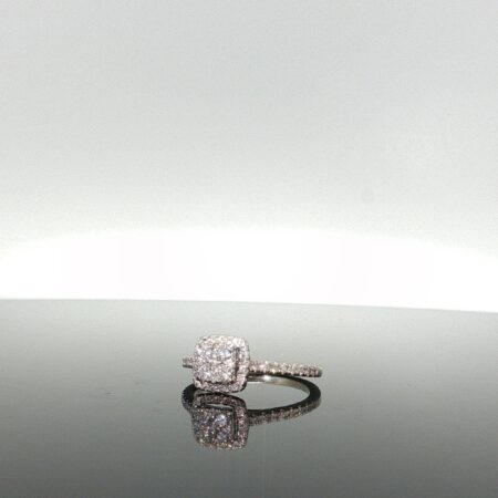 Ring/diam square2 level 10k diamon size 5.75 2.25gr