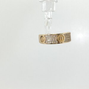 Ring cartier ring 14k zirc W size7 2.4gr