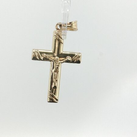 pendant crucifix w/christ 10k 2.55gr