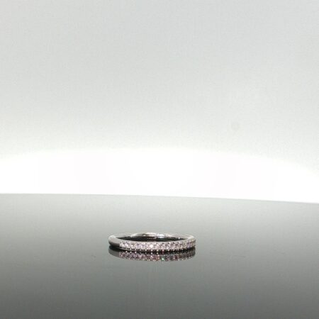 Ring/diam singler w/diam platino diamante size5.5 3.1gr