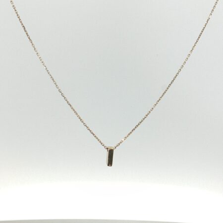chain and pendat letter I necklace 10k Size size18/1.2mm Weight 1.2gr