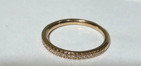 Ring/diam singler ring 14k diamante size5.5 1.95gr