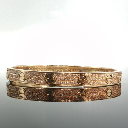 bracelet Diam. bracelet cartier 14k diamante size7/7m 44.2gr ct1