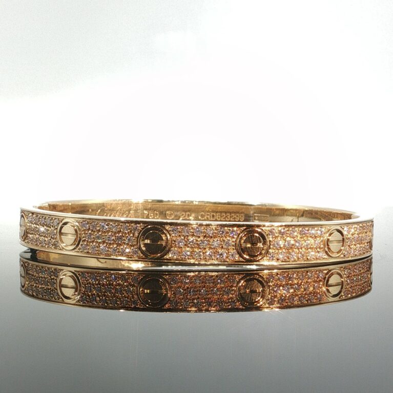 bracelet Diam. bracelet cartier 14k diamante size7/7m 44.2gr ct1