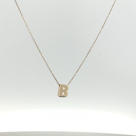 chain and pendat letter B necklace 10k Size size18/1.2mm Weight 1.3gr