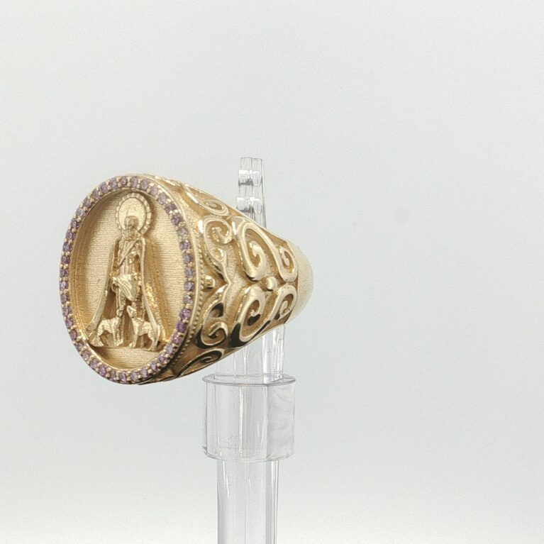 Ring S.Lazarus Round 10k zirc Purple Size size11.5 Weight 19.85gr
