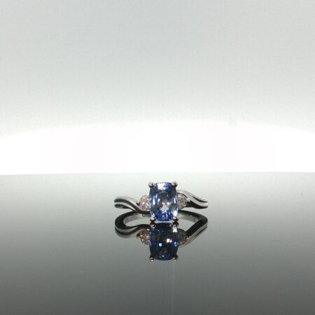 Ring diaman/sapp Ring diaman/sapp 14k diaman/sapp size 6 3.9gr