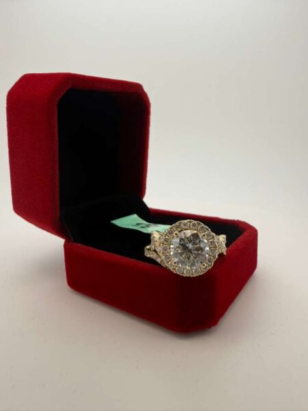 Diamond Ring Bridal Lady 14k Lab. Diamons Size size 7 Weight 3.78ctw (2.5ct)