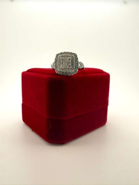 Ring square3 level 10k diam Size size7 Weight 1ctw