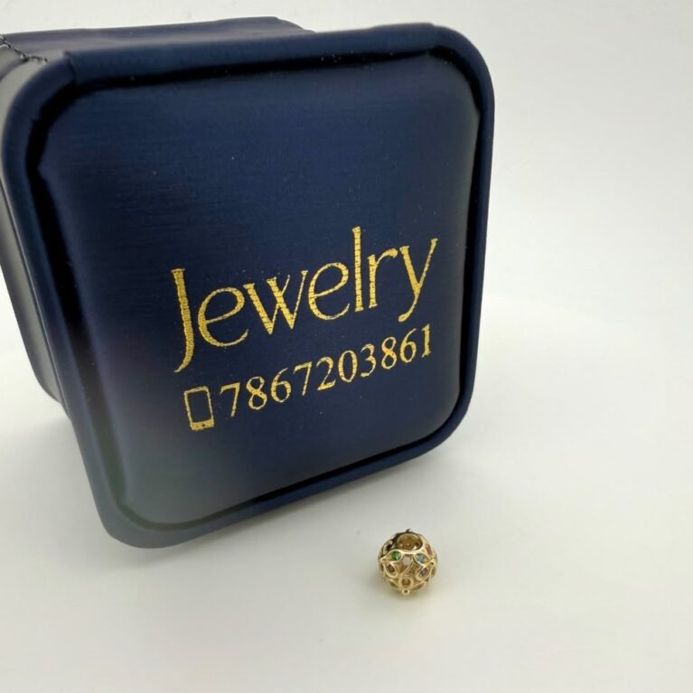 charms barrel 10k zirc RBGW 0.9gr