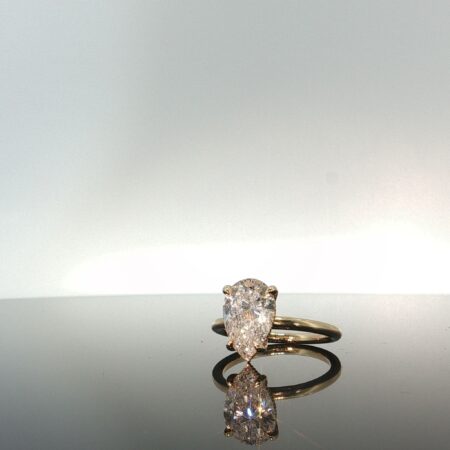 Lab. Diamons Ring Lab. Diamons Ring 14k Lab. Diamons size 7.5 4gr