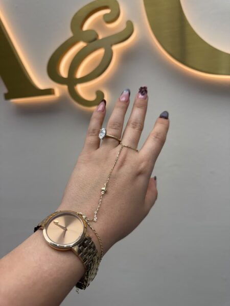 cloned bracelet cloned 10k zirc W size-std 1.9gr