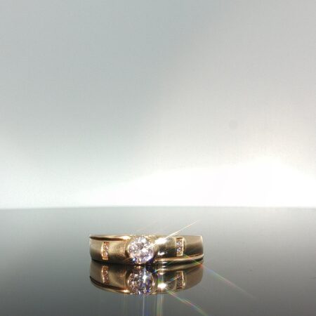Ring zirc Ring zirc 14k zircw size 10,5 4.2gr