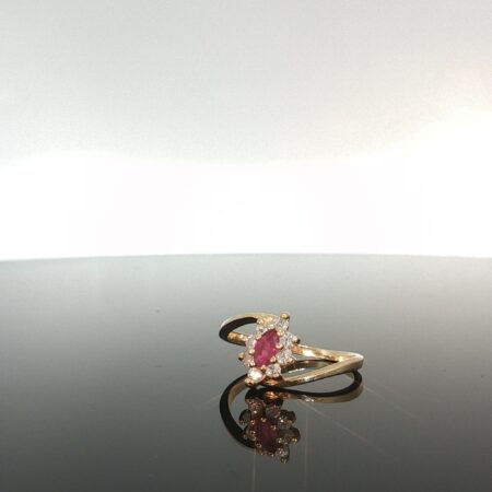 Ring Diamond/ruby Ring Diamond/ruby 14k Diamond/ruby size 6.5 2.1gr