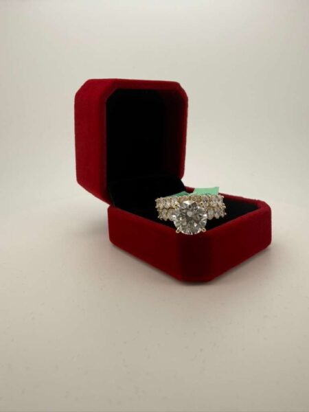 Diamond Ring Bridal Lady 14k Lab. Diamons Size size7 Weight 6.91ctw(4.07ct)