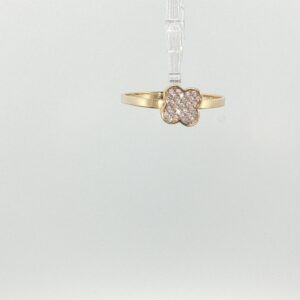 Ring ring 14k zircW size 7.5 1.2gr