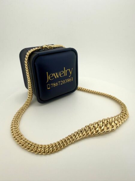 chain /choker princess -length necklace 10k size17/7-14mm 15.9gr