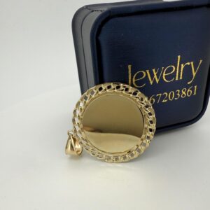 chain /pendant pendant for photo w/zirc 10k 6.1gr