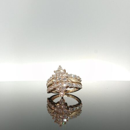 Lab. Diamons Ring Lab. Diamons Ring 14k Lab. Diamons Ring size 7 5.8gr