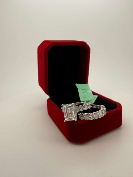 Diamond Ring Bridal Lady 14k Lab. Diamons Size size7 Weight 6.78ctw(4.ct)