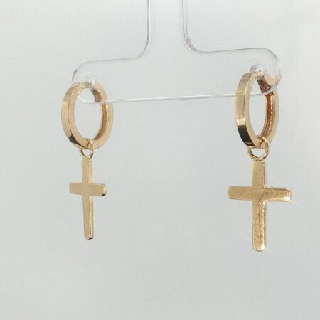 cross earrings cross earrings 10k 2.7gr